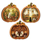 🎉 ¡50% DESCUENTO POR TIEMPO LIMITADO! 🎃 Decoración de Mesa de Calabaza de Madera para Halloween – Construcción de Madera de Doble Capa con Encanto Festivo 🍂