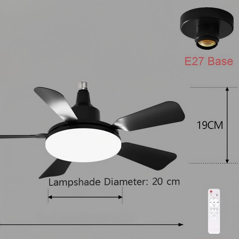 Socket Fan Light With Remote