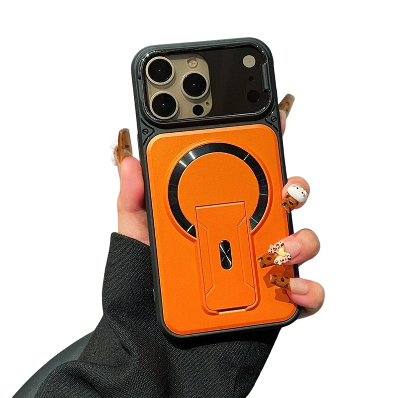 🚨 Final Chance Sale ⏳Magnetic Phone Case with Flip Lens Cover & Kickstand