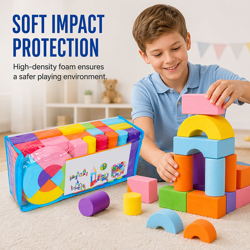 ⏳¡50% DTO por Tiempo Limitado!⏰Set de Bloques de Construcción de Espuma EVA para Niños🏰