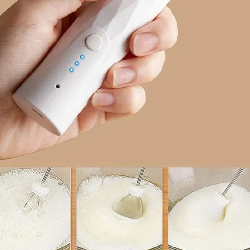 Espumador de Leche Manual con 3 Velocidades Ajustables