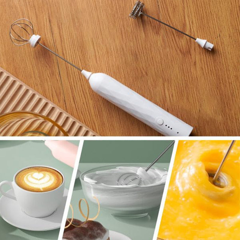 Espumador de Leche Manual con 3 Velocidades Ajustables