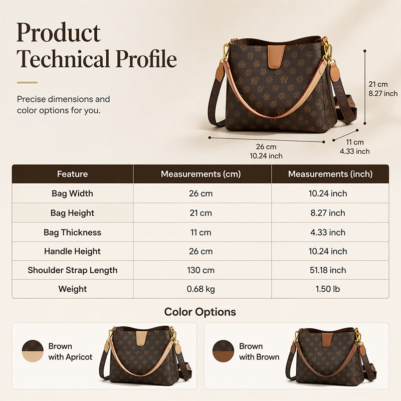 Bolso Cubo Chic para Mujer – Bolso de Hombro y Bandolera