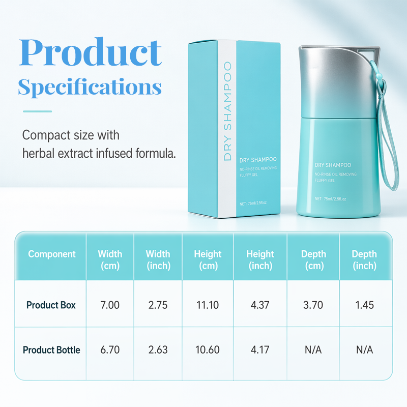 ⏰ 50% OFF🧴 Gel Champú Seco Sin Enjuague con Peine Integrado – ¡Cabello Fresco en 2 Minutos, Sin Agua! 💆‍♀️