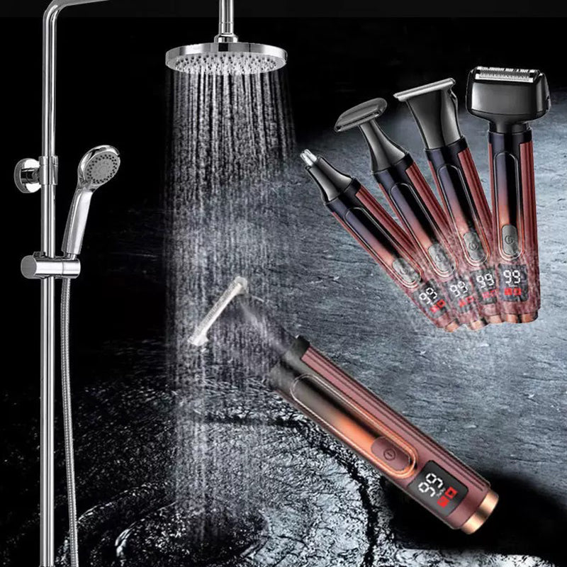 ✂️ ¡50% DE DESCUENTO AHORA! 💪 Kit de peluquería 4 en 1 – Navaja de afeitar, recortadora, corta nariz y cuerpo con pantalla 🔋 LED