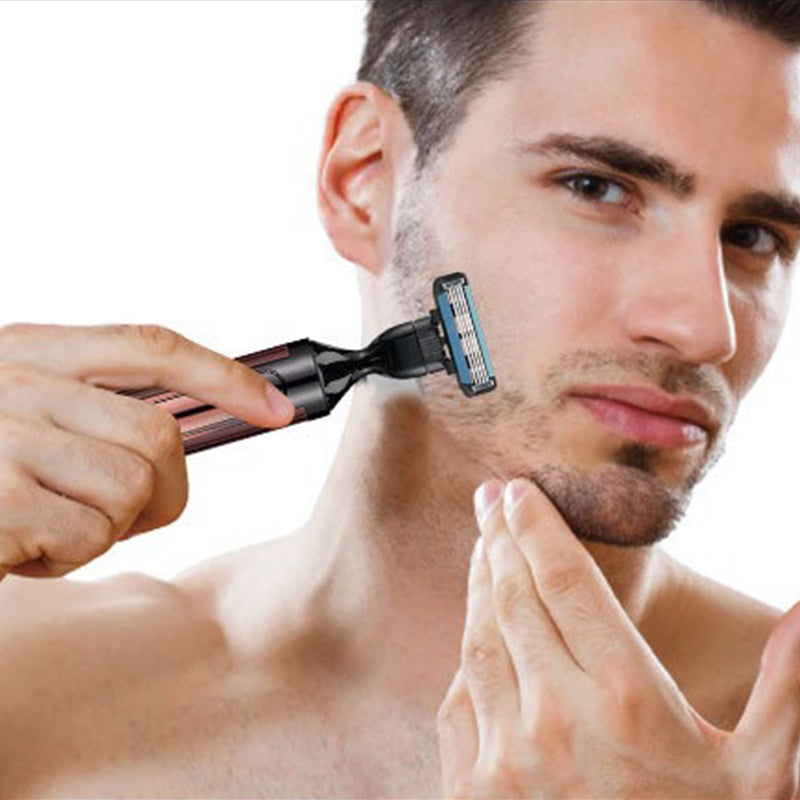 ✂️ ¡50% DE DESCUENTO AHORA! 💪 Kit de peluquería 4 en 1 – Navaja de afeitar, recortadora, corta nariz y cuerpo con pantalla 🔋 LED