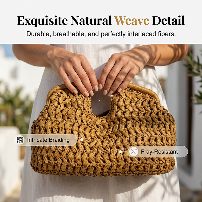👜 50% OFF NOW! 🏆 Handwoven straw handbag for women – Natural, lightweight, and spacious – Perfect for the beach, summer outings, or the farmers' market – Boho-chic 🌾