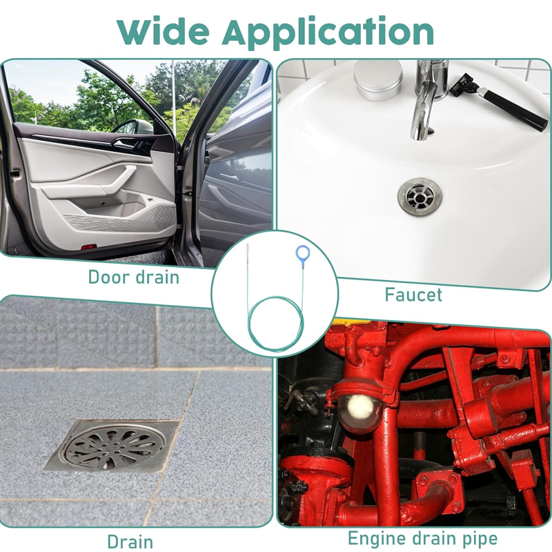 🚗 Herramienta de Limpieza para Desagüe de Techo Solar – Alcanza Obstrucciones Ocultas y Limpia Tuberías de Difícil Acceso Fácilmente ✨