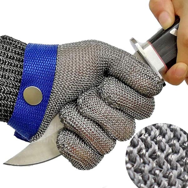 🧤🔥 ¡OFERTA 50% OFF! Guante Anticortes de Malla Metálica de Acero Inoxidable – Protección A9 para Cocina, Carnicería y Trabajos de Riesgo 🛡️✨