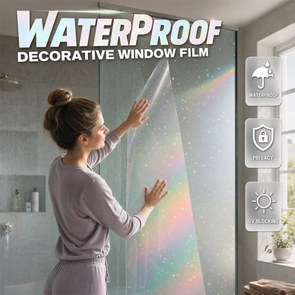 ⏳🔥¡50 % DE DESCUENTO POR TIEMPO LIMITADO! ⏰ Rollo Laminado Frío Autoadhesivo – Patrón Holográfico Brillante, Protege y Decora tus Manualidades ✨🎨