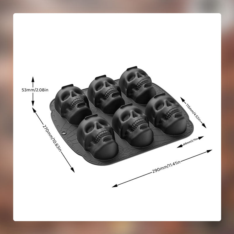 Molde de Silicona para Pastel de Calavera