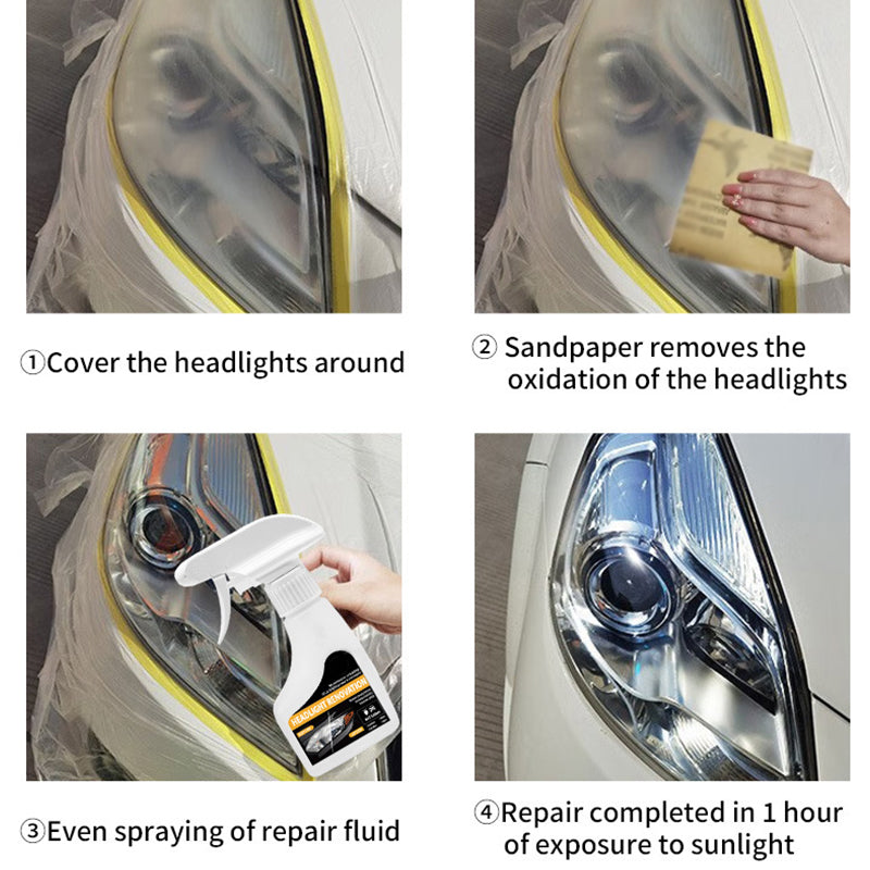 Car Headlight Restoration Spray