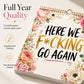📅 PROMO FLASH 50% DE RÉDUCTION ! 😂 Calendrier Mural Sarcastique 2027 – Aquarelles Florales + Citations Pleines d’Esprit, Papier Résistant, Anti-Décoloration, 200g, Idéal Cadeau Bureau/Maison 🏆