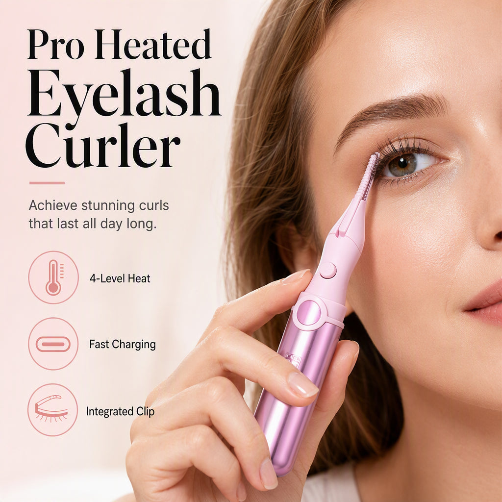 ⏳🔥¡50 % DE DESCUENTO POR TIEMPO LIMITADO! ⏰ 💐 ✨ Rizador de pestañas recargable con calor | Consigue rizos perfectos y duraderos en cualquier momento 🔋