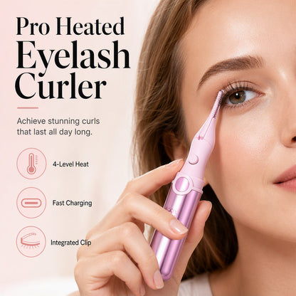 ⏳🔥¡50 % DE DESCUENTO POR TIEMPO LIMITADO! ⏰ 💐 ✨ Rizador de pestañas recargable con calor | Consigue rizos perfectos y duraderos en cualquier momento 🔋