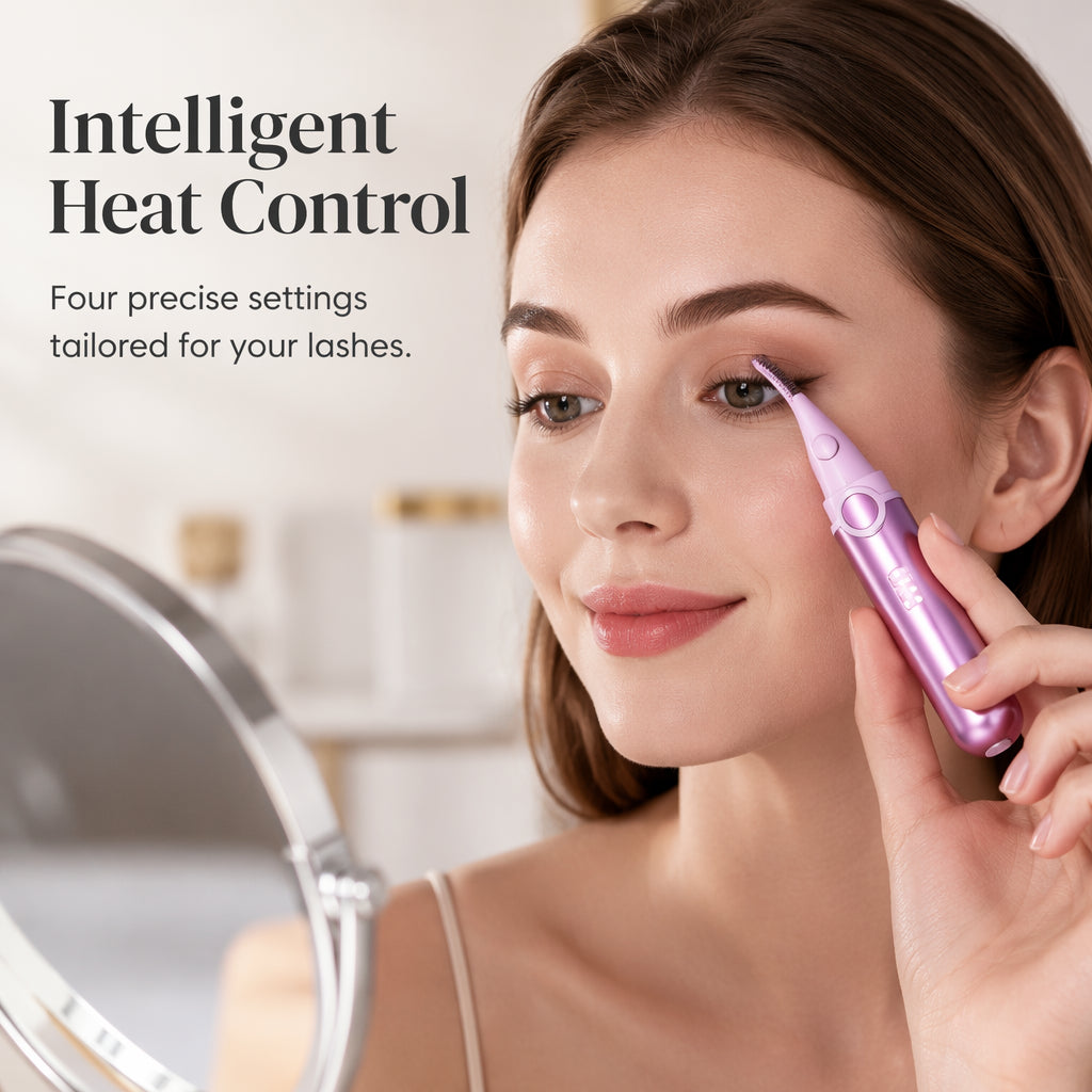 ⏳🔥¡50 % DE DESCUENTO POR TIEMPO LIMITADO! ⏰ 💐 ✨ Rizador de pestañas recargable con calor | Consigue rizos perfectos y duraderos en cualquier momento 🔋
