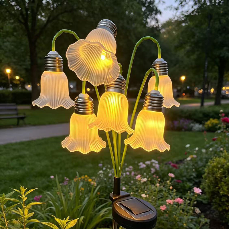Luces Solares de Flores para Decoración de Jardín Exterior