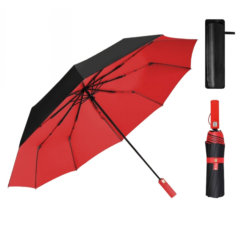 🌂 Large Automatic Umbrella – Windproof Rain & UPF 50+ Sun Protection, One-Button Open for Commuting & Outdoor Use ☀️🌧️