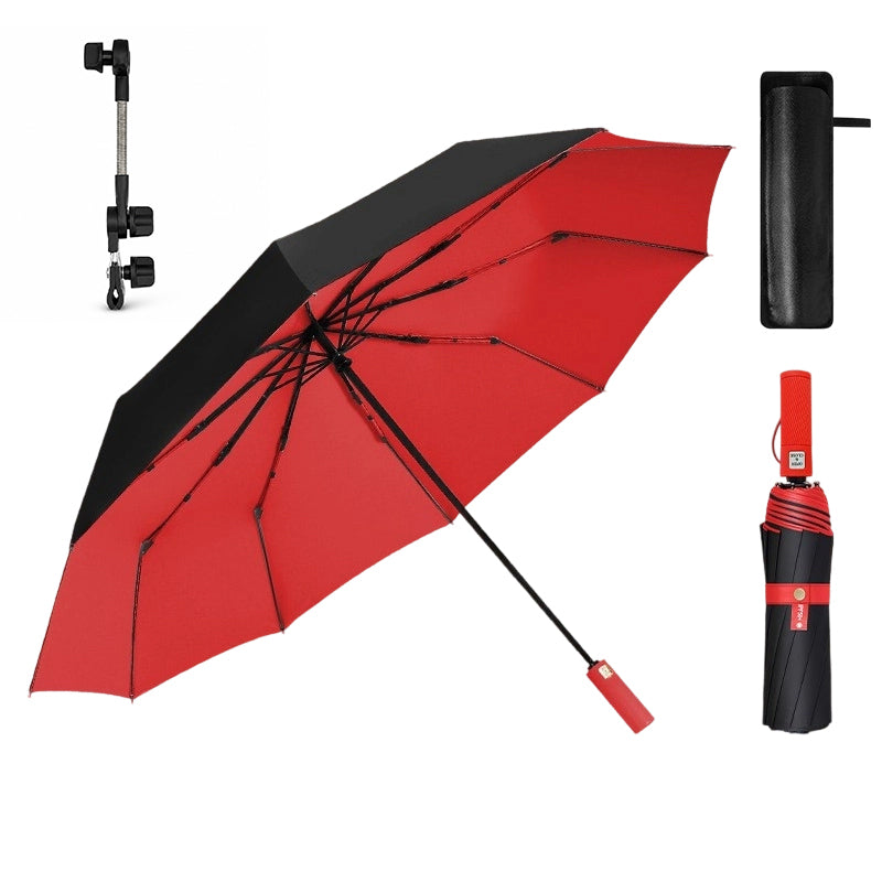 🌂 Large Automatic Umbrella – Windproof Rain & UPF 50+ Sun Protection, One-Button Open for Commuting & Outdoor Use ☀️🌧️