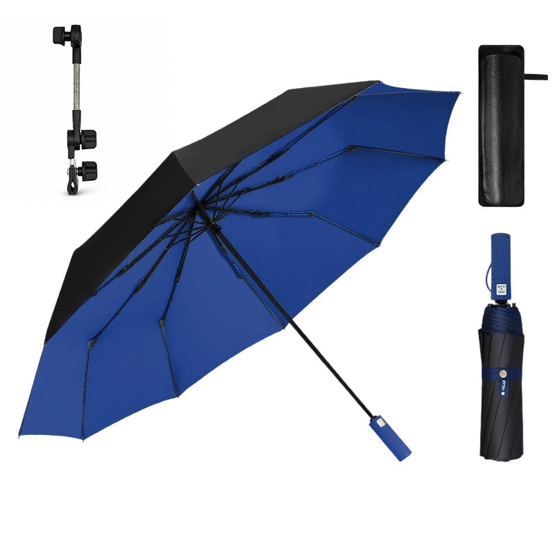 🌂 Large Automatic Umbrella – Windproof Rain & UPF 50+ Sun Protection, One-Button Open for Commuting & Outdoor Use ☀️🌧️
