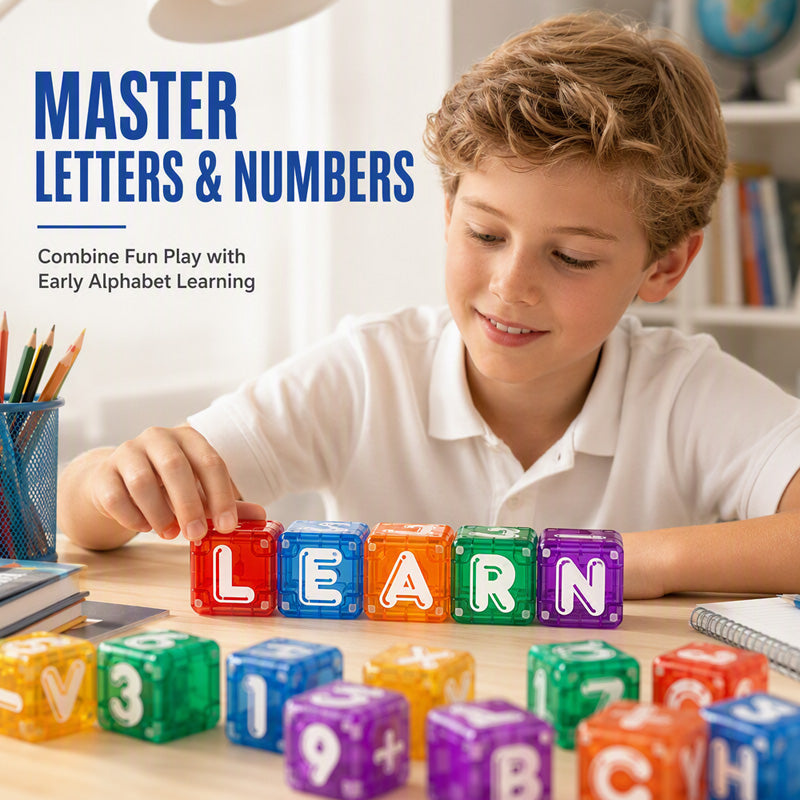 📚 Build Words, Count & Create – 40-Piece Magnetic Alphabet & Number Set. Durable & Easy to Store. Free UK Delivery