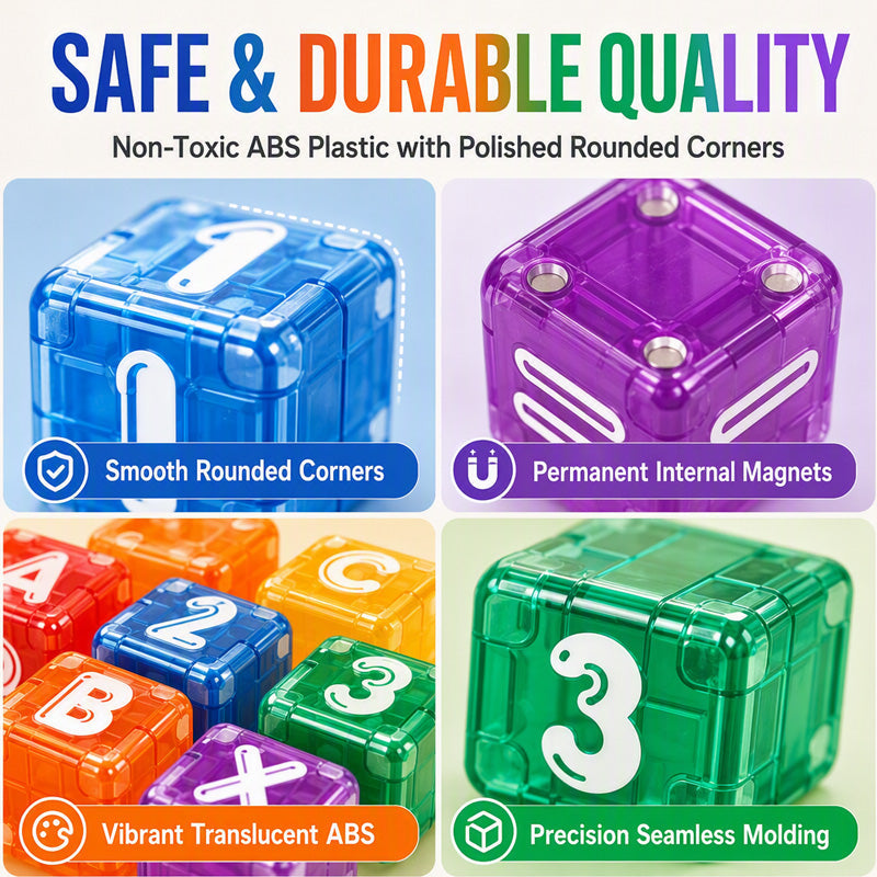 📚 Build Words, Count & Create – 40-Piece Magnetic Alphabet & Number Set. Durable & Easy to Store. Free UK Delivery