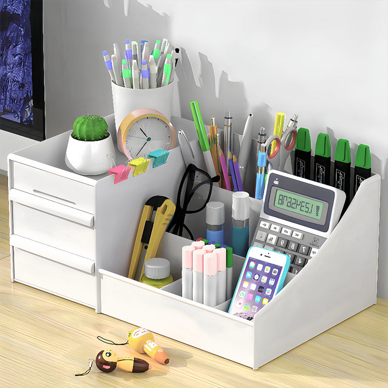 💥Desktop Makeup Organizer with Drawers – Space-Saving PP Design, Multi-Tiered Storage & Portable Slide Drawers ✨