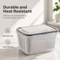 ⏳🔥LIMITED-TIME 50% OFF! ⏰3-Piece Fruit Drain Basket and Storage Container Set with Lids