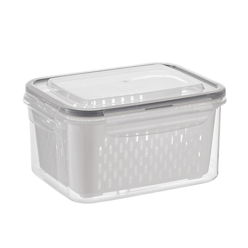 ⏳🔥LIMITED-TIME 50% OFF! ⏰3-Piece Fruit Drain Basket and Storage Container Set with Lids