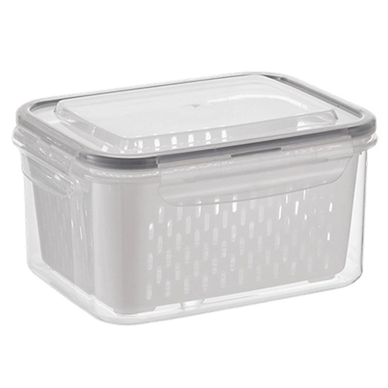 ⏳🔥LIMITED-TIME 50% OFF! ⏰3-Piece Fruit Drain Basket and Storage Container Set with Lids