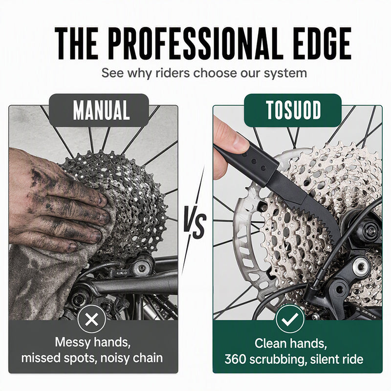 🚴 ¡50% DE DESCUENTO! 🔥 Limpiador profundo de cadenas – 74 cepillos, limpieza profesional y rápida – Ideal para MTB, bicicleta de carretera y bici eléctrica 🔧