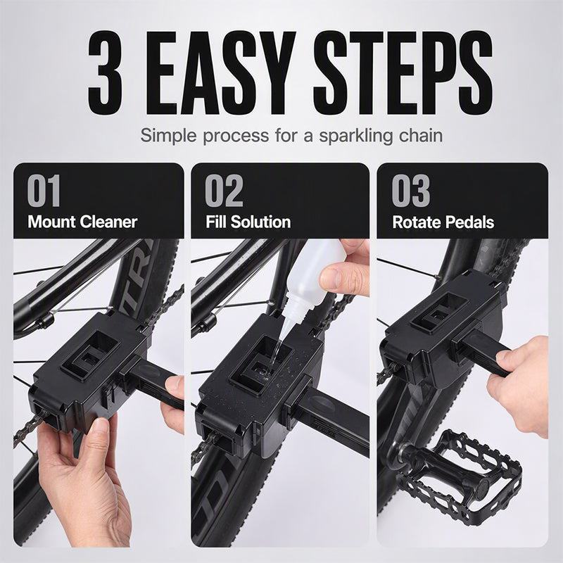🚴 ¡50% DE DESCUENTO! 🔥 Limpiador profundo de cadenas – 74 cepillos, limpieza profesional y rápida – Ideal para MTB, bicicleta de carretera y bici eléctrica 🔧
