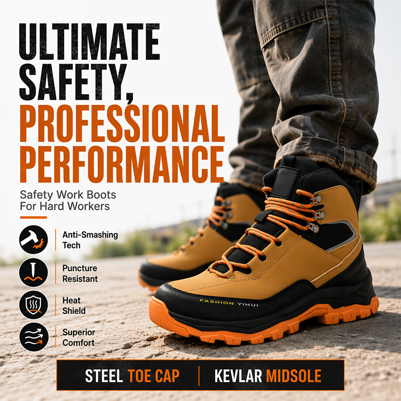 🎁2026 Nuevos Lanzamientos 50% OFF💥Zapatos de Seguridad con Punta de Acero – Resistentes a Perforaciones, Protectores y Cómodos para el Trabajo 💪