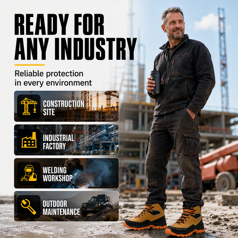 🎁2026 Nuevos Lanzamientos 50% OFF💥Zapatos de Seguridad con Punta de Acero – Resistentes a Perforaciones, Protectores y Cómodos para el Trabajo 💪