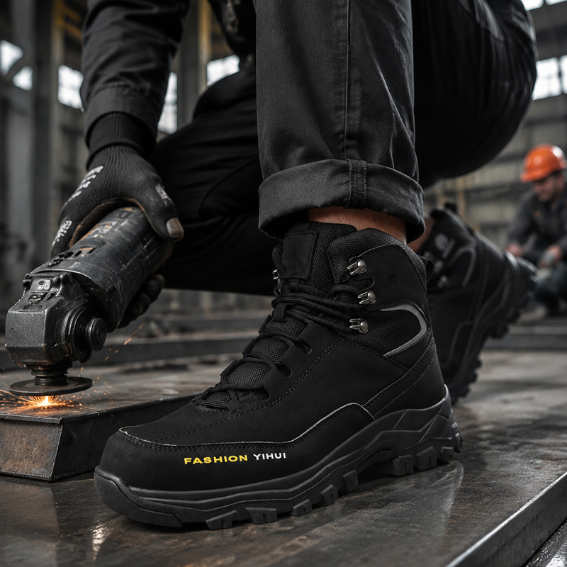 🎁2026 Nuevos Lanzamientos 50% OFF💥Zapatos de Seguridad con Punta de Acero – Resistentes a Perforaciones, Protectores y Cómodos para el Trabajo 💪