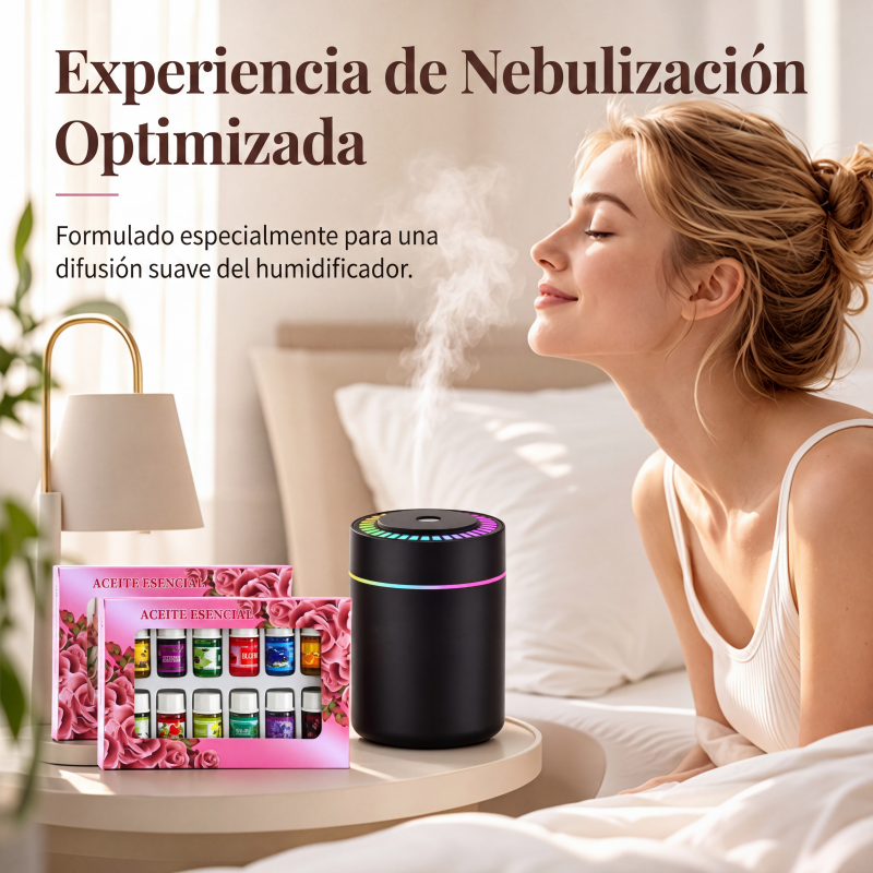 🔥¡Oferta limitada con 50% de descuento! 🎁🌺¡El aroma fresco te levanta el ánimo! 🌷Juego de 12 aceites esenciales solubles en agua