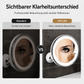德10-fach vergrößernder Schminkspiegel mit LED-Licht und Saugnapf