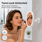德10-fach vergrößernder Schminkspiegel mit LED-Licht und Saugnapf