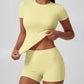 Women's High-Stretch Top and Shorts Set