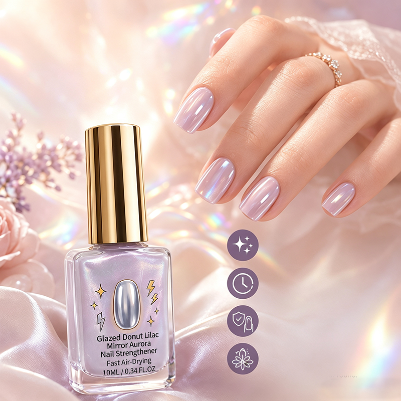Fortalecedor de Uñas Espejo Brillante Lila