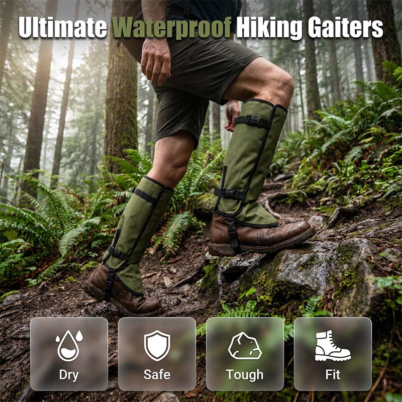 📢📢¡50% DE DESCUENTO! ⏰Polainas Impermeables para Senderismo y Aventuras al Aire Libre