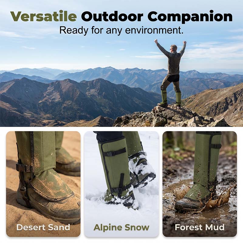 📢📢¡50% DE DESCUENTO! ⏰Polainas Impermeables para Senderismo y Aventuras al Aire Libre
