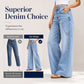 Jeans de Pierna Ancha Casual para Mujer