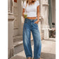 Jeans de Pierna Ancha Casual para Mujer