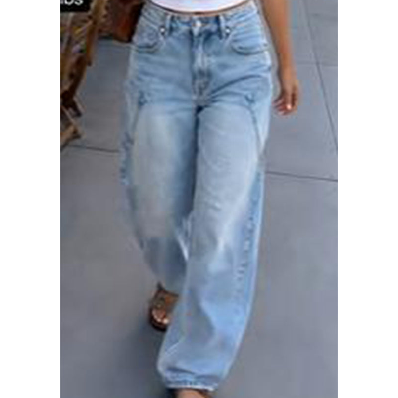Jeans de Pierna Ancha Casual para Mujer