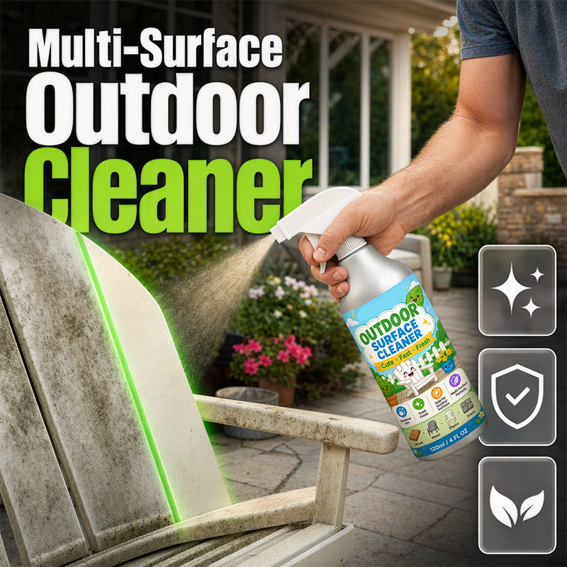 🎉 ¡TIEMPO LIMITADO 50% OFF! 🧴 Limpiador en Spray para Patios Multisuperficie – Elimina la Suciedad de Madera, Metal, Plástico y Piedra – Rápido Spray y Limpiar ✨