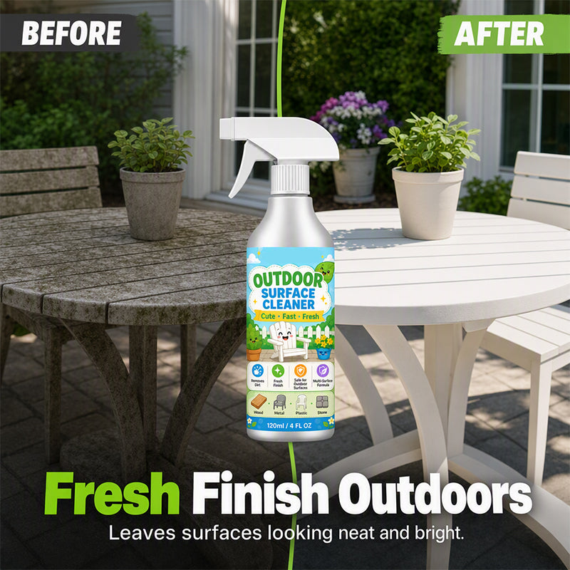 🎉 ¡TIEMPO LIMITADO 50% OFF! 🧴 Limpiador en Spray para Patios Multisuperficie – Elimina la Suciedad de Madera, Metal, Plástico y Piedra – Rápido Spray y Limpiar ✨