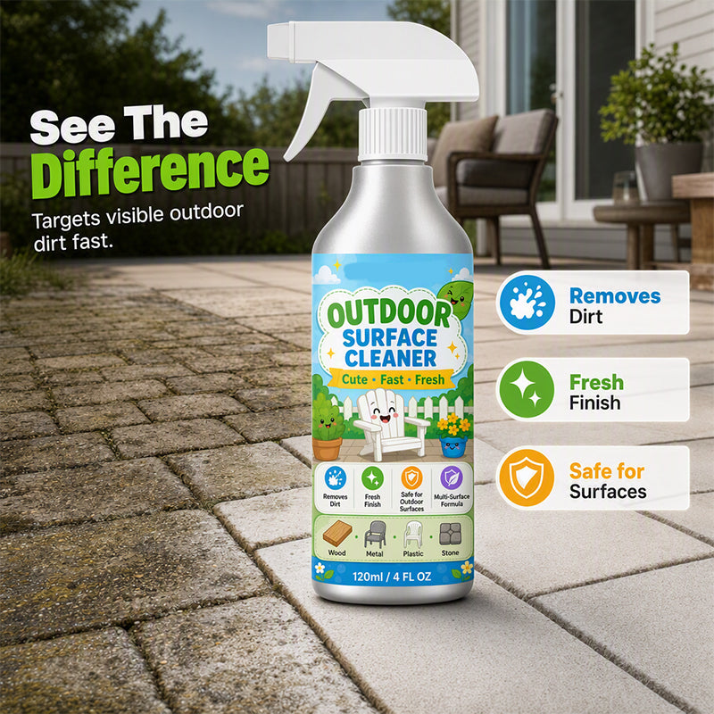🎉 ¡TIEMPO LIMITADO 50% OFF! 🧴 Limpiador en Spray para Patios Multisuperficie – Elimina la Suciedad de Madera, Metal, Plástico y Piedra – Rápido Spray y Limpiar ✨