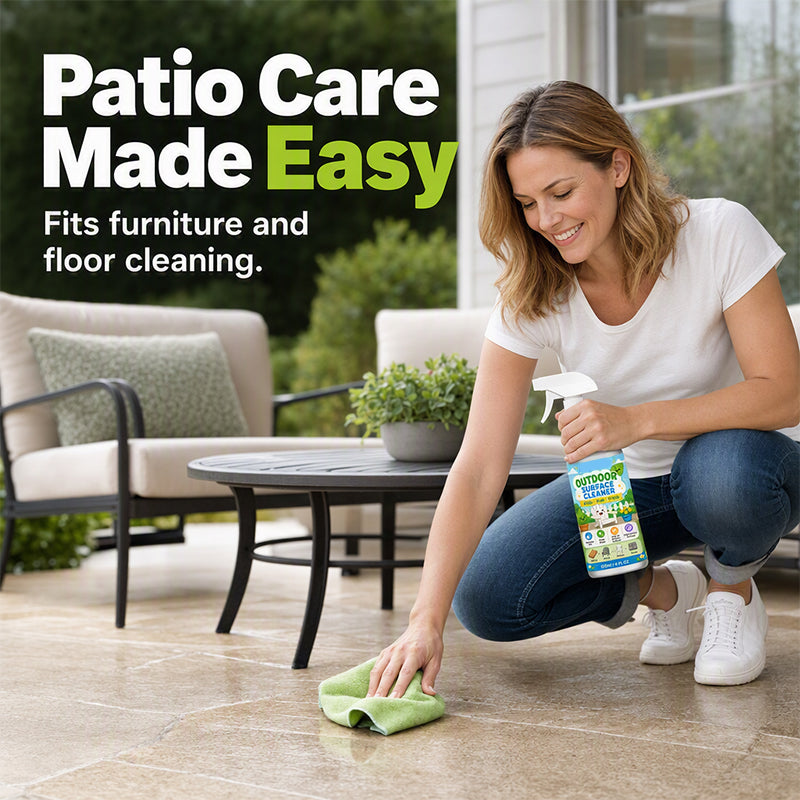 🎉 ¡TIEMPO LIMITADO 50% OFF! 🧴 Limpiador en Spray para Patios Multisuperficie – Elimina la Suciedad de Madera, Metal, Plástico y Piedra – Rápido Spray y Limpiar ✨