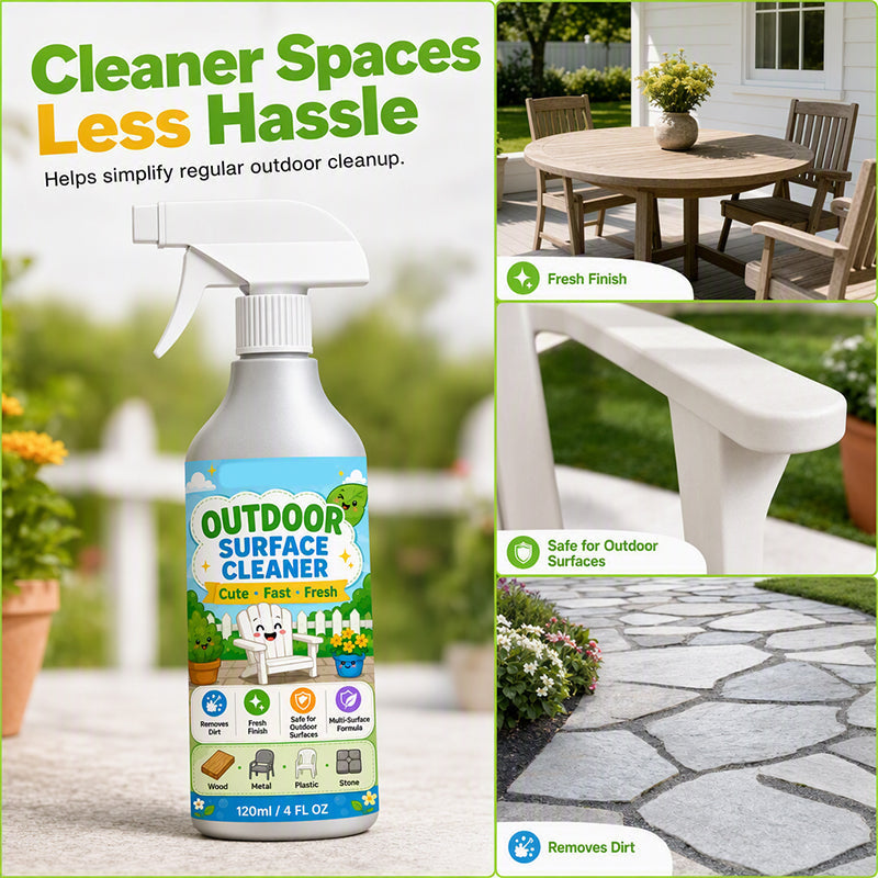 🎉 ¡TIEMPO LIMITADO 50% OFF! 🧴 Limpiador en Spray para Patios Multisuperficie – Elimina la Suciedad de Madera, Metal, Plástico y Piedra – Rápido Spray y Limpiar ✨